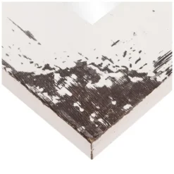 Kirkland's Home Distressed White Reclaimed Wood Wall Mirror- Decorative Mirrors