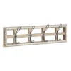 Kirkland's Home Distressed White Wood And Metal Wall Hooks- Hooks