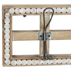 Kirkland's Home Distressed White Wood And Metal Wall Hooks- Hooks