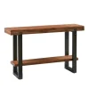 Kirkland's Home Distressed Wood And Gunmetal Console Table- Console Tables