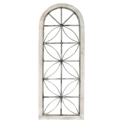 Kirkland's Home Distressed Wood And Metal Window Wall Plaque- Wall Plaques