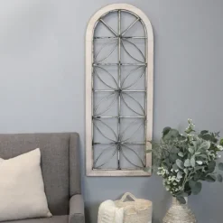 Kirkland's Home Distressed Wood And Metal Window Wall Plaque- Wall Plaques