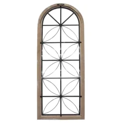 Kirkland's Home Distressed Wood And Metal Window Wall Plaque- Wall Plaques