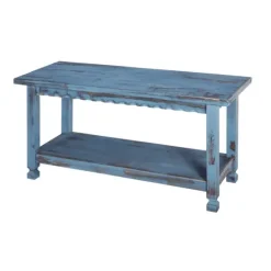 Kirkland's Home Distressed Wood Antique Bench- Benches & Ottomans