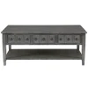 Kirkland's Home Distressed Wood 3-Drawer Coffee Table- Coffee Tables