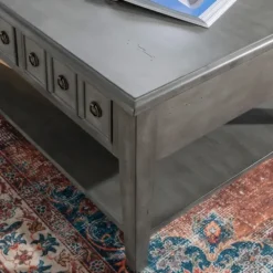 Kirkland's Home Distressed Wood 3-Drawer Coffee Table- Coffee Tables