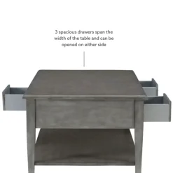 Kirkland's Home Distressed Wood 3-Drawer Coffee Table- Coffee Tables