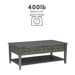 Kirkland's Home Distressed Wood 3-Drawer Coffee Table- Coffee Tables