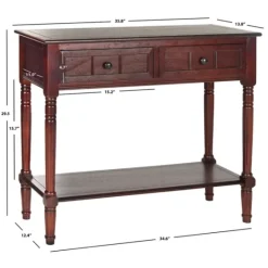 Kirkland's Home Distressed Wood 2-Drawer Console Table- Console Tables