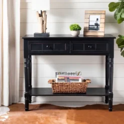 Kirkland's Home Distressed Wood 2-Drawer Console Table- Console Tables