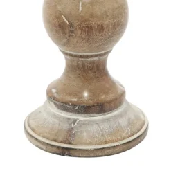 Kirkland's Home Distressed Wood Pillar Candle Holders, Set Of 3- Candle Holders