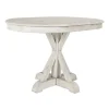 Kirkland's Home Distressed Wood X Base Oval Dining Table- Dining Tables