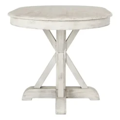 Kirkland's Home Distressed Wood X Base Oval Dining Table- Dining Tables