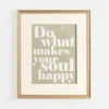 Kirkland's Home Do What Makes Your Soul Happy Wall Plaque- Wall Quotes & Signs