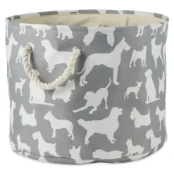 Kirkland's Home Dog Show Round Storage Bin, 15 In.- Baskets & Boxes