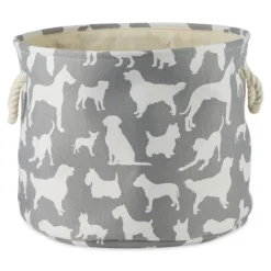 Kirkland's Home Dog Show Round Storage Bin, 15 In.- Baskets & Boxes