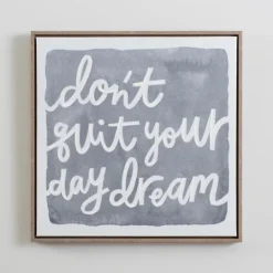 Kirkland's Home Don'T Quit Your Daydream Canvas Wall Plaque- Wall Quotes & Signs