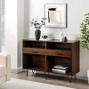 Kirkland's Home Doreen Dark Brown Hairpin Console Table- Console Tables