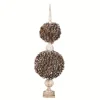 Kirkland's Home Double Ball Pinecone Topiary On Antiqued Finial- Trees & Topiaries