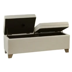 Kirkland's Home Double Opening Storage Bench- Benches & Ottomans