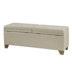Kirkland's Home Double Opening Storage Bench- Benches & Ottomans