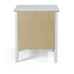 Kirkland's Home Dove Brazilian Pine Wood Nightstand- Nightstands
