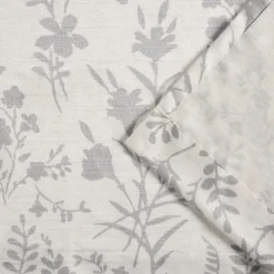 Kirkland's Home Dove Gray Floral 2-Pc. Curtain Panel Set, 84 In.- Curtains & Drapes