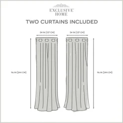 Kirkland's Home Dove Gray Floral 2-Pc. Curtain Panel Set, 96 In.- Curtains & Drapes