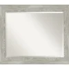 Kirkland's Home Dove Gray Scoop Frame Beveled Mirror, 34X28 In.- Decorative Mirrors