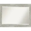 Kirkland's Home Dove Gray Scoop Frame Beveled Mirror, 42X30 In.- Decorative Mirrors