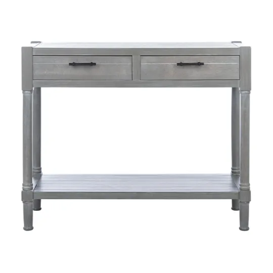 Kirkland's Home Dove Turned Leg Rustic Console Table- Console Tables