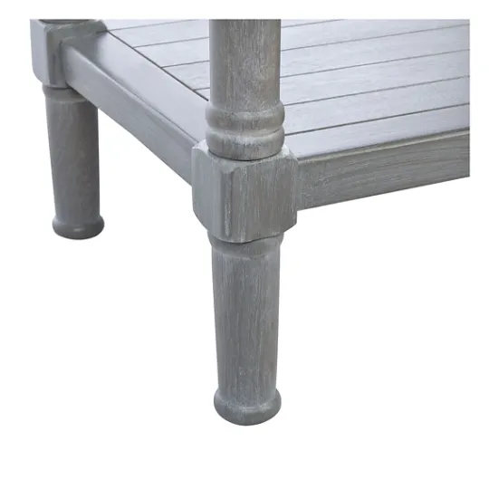 Kirkland's Home Dove Turned Leg Rustic Console Table- Console Tables
