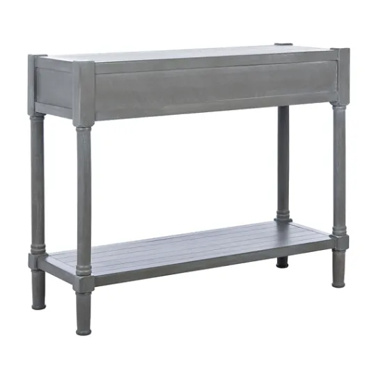 Kirkland's Home Dove Turned Leg Rustic Console Table- Console Tables