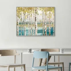 Kirkland's Home Down By The River Framed Canvas Art Print- Framed Art