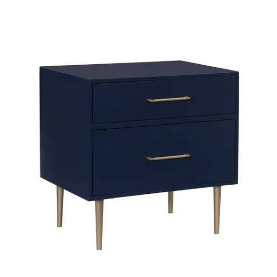 Kirkland's Home 2-Drawer Nightstand With Gold Hardware- Nightstands