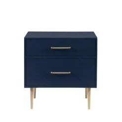 Kirkland's Home 2-Drawer Nightstand With Gold Hardware- Nightstands