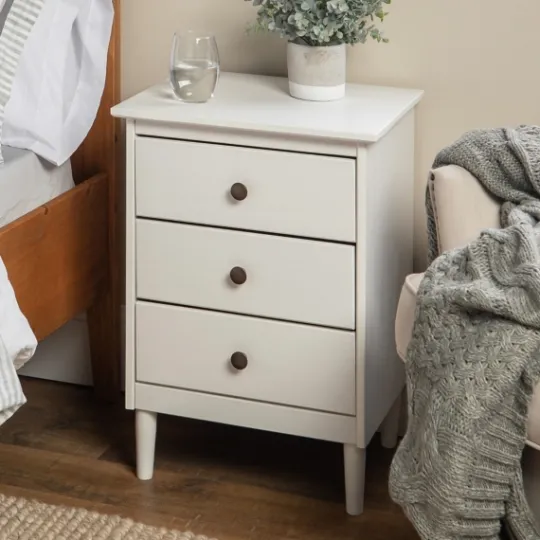Kirkland's Home 3-Drawer Wood Nightstand- Nightstands