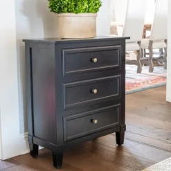 Kirkland's Home 3-Drawer Wooden Accent Table- Accent & End Tables