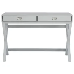 Kirkland's Home 2-Drawer X-Frame Desk- Office Furniture