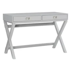 Kirkland's Home 2-Drawer X-Frame Desk- Office Furniture