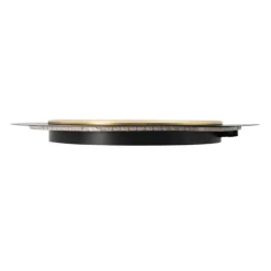 Kirkland's Home Drew Ii Black And Gold Round Led Mirror- Decorative Mirrors
