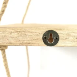 Kirkland's Home Driftwood And Jute Rope Hanging Wall Shelf- Shelves