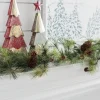 Kirkland's Home Drooping Snowy Ming Pine Christmas Garland- Arrangements & Greenery