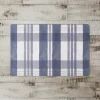 Kirkland's Home Dusty Blue Plaid Harvest Floor Mat- Kitchen & Floor Mats