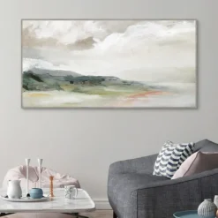 Kirkland's Home Earth And Clouds Abstract Framed Wall Art- Framed Art