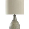 Kirkland's Home Earth Tone Oak Table Lamp- Table Lamps
