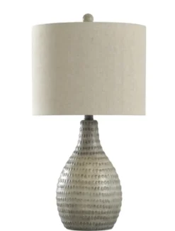 Kirkland's Home Earth Tone Oak Table Lamp- Table Lamps