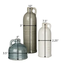 Kirkland's Home Earth Tones Jug Vases, Set Of 3- Vases