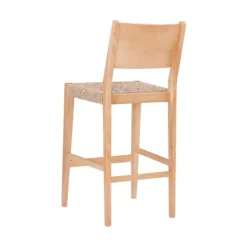 Kirkland's Home Earthy Basketweave Rubberwood Bar Stools, Set Of 2- Bar Stools & Counter Height Stools