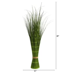 Kirkland's Home Earthy Onion Grass Rope-Tied Bundle- Trees & Topiaries